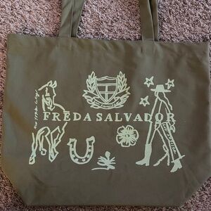 Freda Salvador Olive Graphic Tote